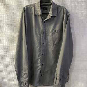 Armani Exchange Men's Gray Long Sleeve Button-Up Shirt